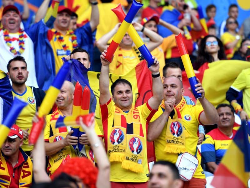 Suporteri romani in tribuna