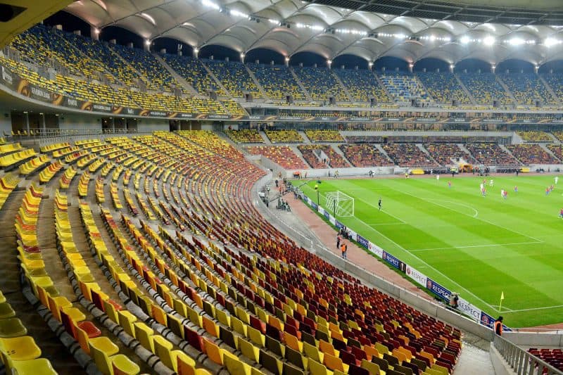 Arena Nationala din Bucuresti aproape fara spectatori