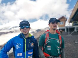 Doi sportivi români nevăzători au plecat să cucerească Vârful Elbrus! doi sportivi