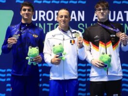 Două medalii de aur și una de argint la Europenele de înot pentru juniori doua medalii